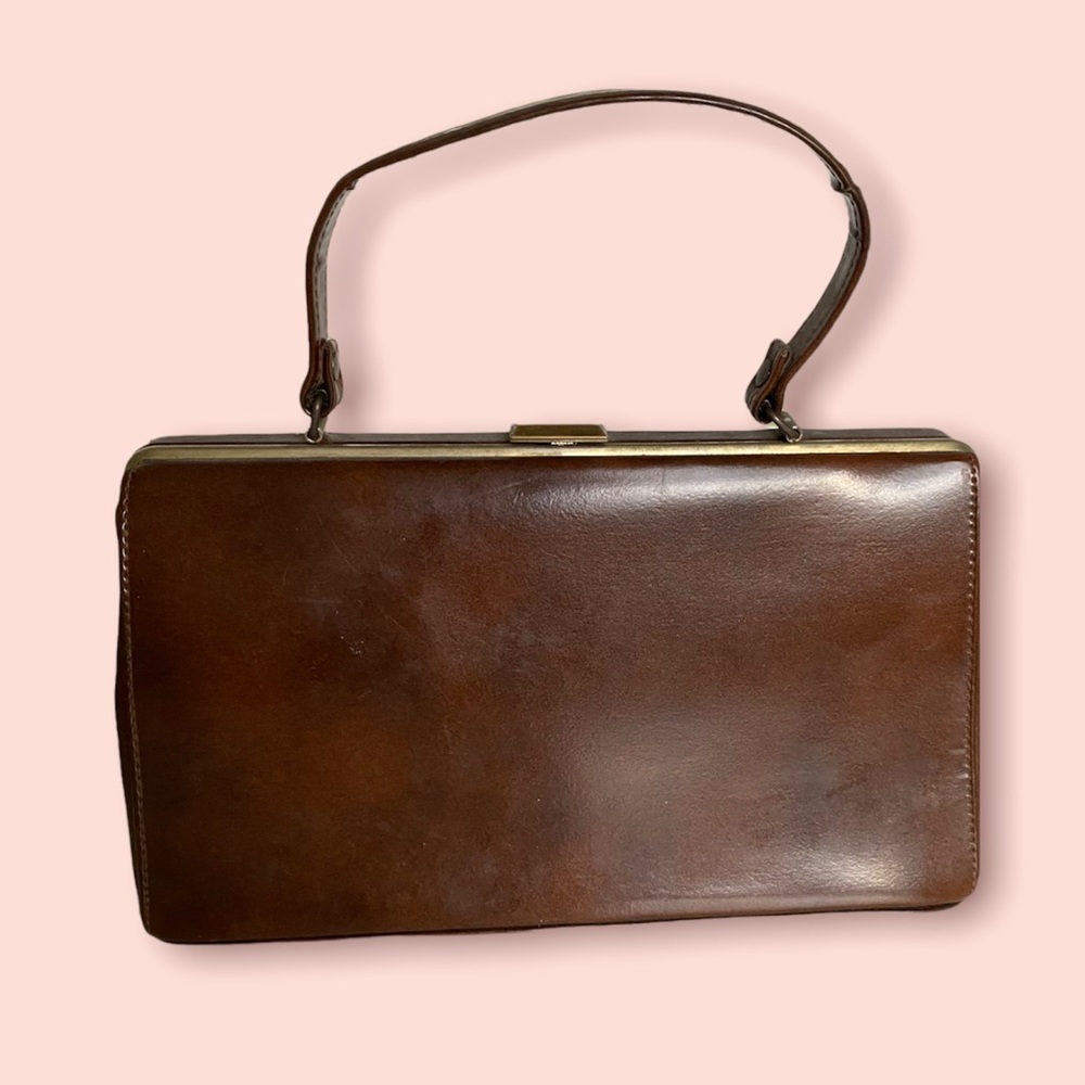 VTG Brown Clasp Purse